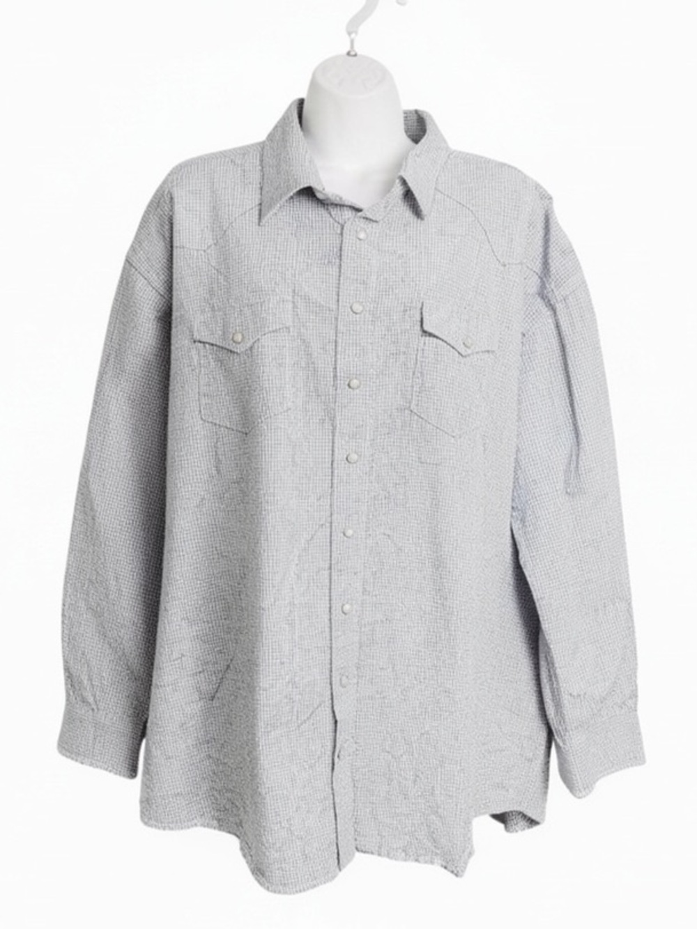 Men's Light Blue Gingham Cotton Button-Down Shirt - Classic Casual